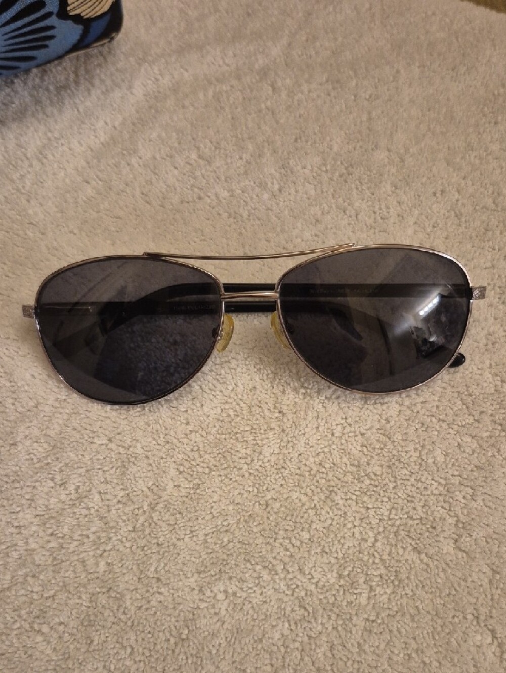 Vera Bradley Petite Womens Aviator Sunglasses - SilverFrame, Black Lenses - Picture 2 of 7